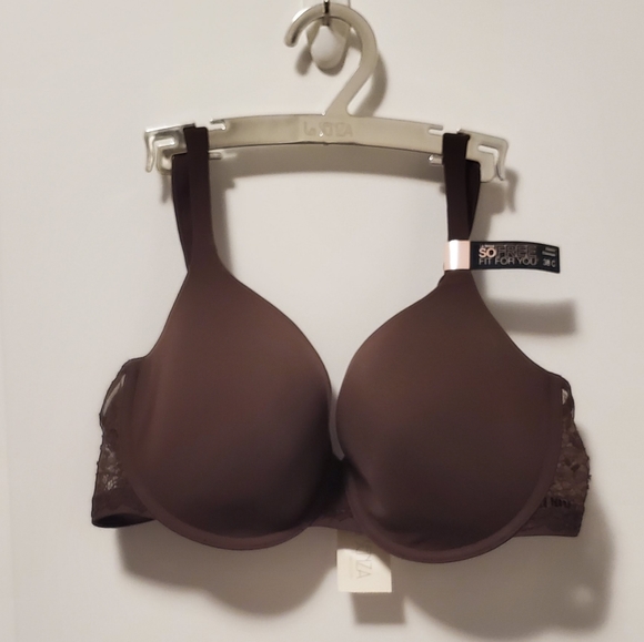2/$36 👙 38c dark brown so free bra with lace wing - Picture 9 of 9